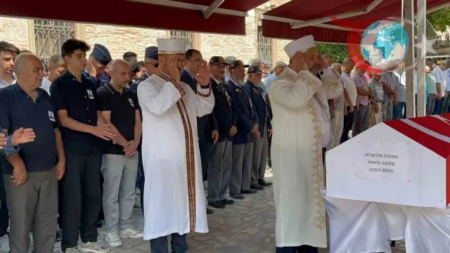 Kıbrıs Gazisi Hüseyin Özkan Son Yolculuğuna Uğurlandı