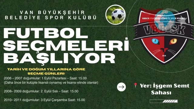 Van Büyükşehir Belediyespor'dan Genç Yeteneklere Büyük Fırsat