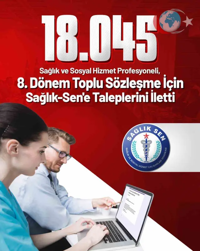 Sağlık-Sen'in 8. Dönem Toplu Sözleşme Talepleri Ortaya Çıktı