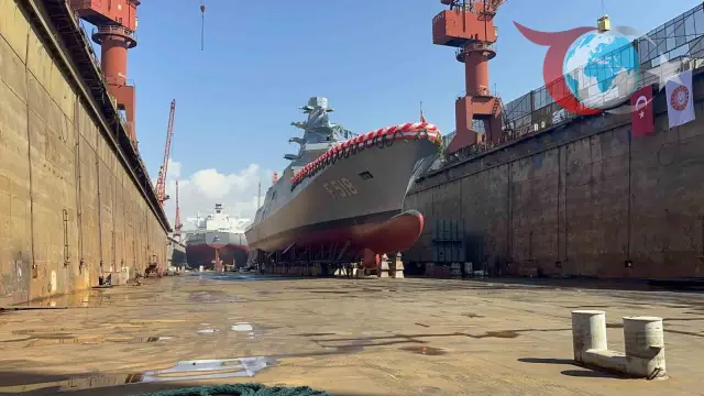 Yalova'da TCG İçel Fırkateyni Törenle Denize İndirildi
