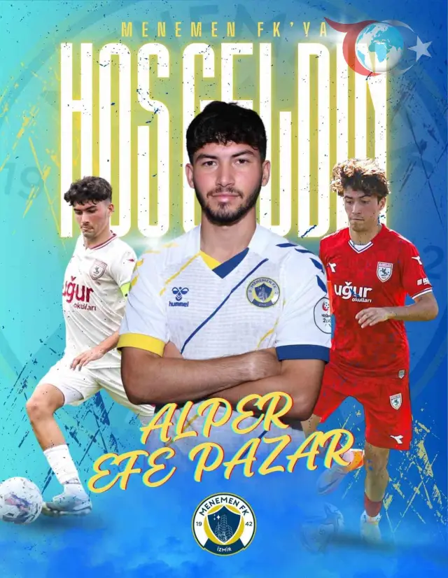 Menemen FK, Genç Yetenek Alper Efe Pazar'ı Kiralık Olarak Kadrosuna Dahil Etti
