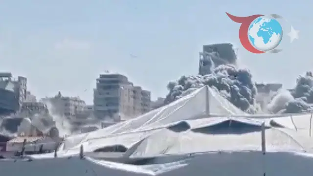 Gazze’de Çok Katlı Binaya Hava Saldırısı: 2 Ölü, Yaralılar Var