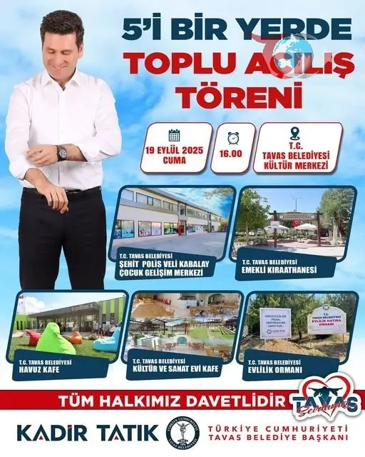 Tavas Belediyesi'nden Beş Yeni Proje ile Sosyal Yaşama Destek