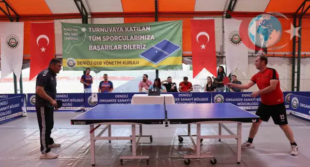 Denizli OSB'de 6. Geleneksel Masa Tenisi Turnuvası Heyecanı Başladı