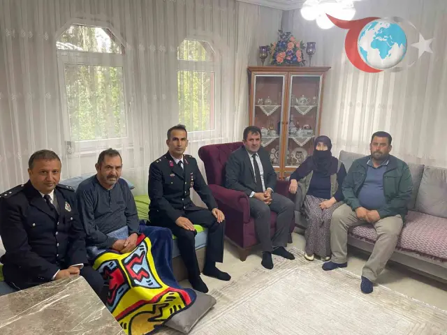 Bayburt'un Aydıntepe İlçesinde Gazilere Anlamlı Ziyaret