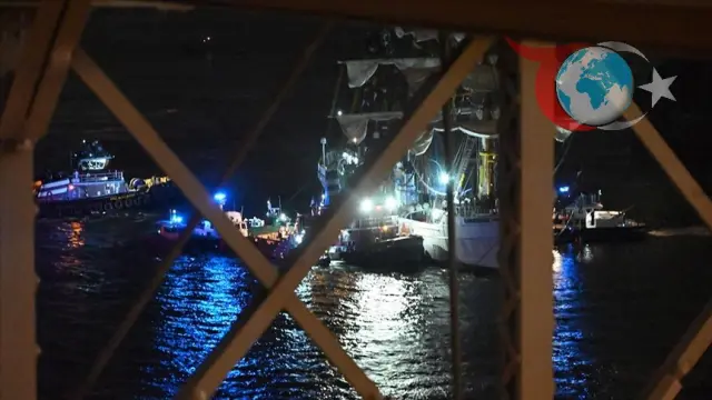 Geminin Brooklyn Köprüsüne Çarptığı Anlar
