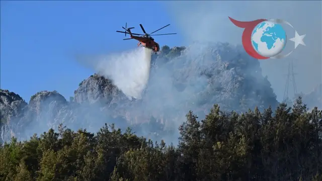 Türkiye'nin Çeşitli Bölgelerinde Yangın Mücadelesi Devam Ediyor