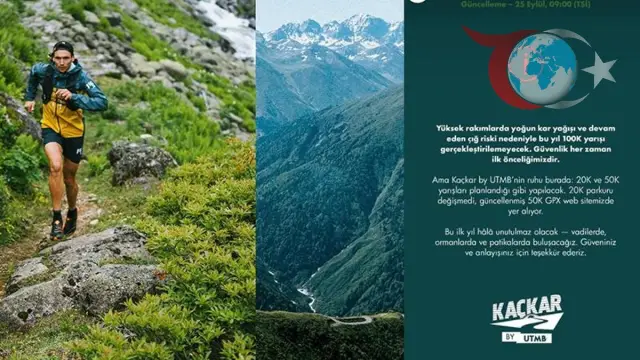 Kaçkar by UTMB'de Çığ Riski Nedeniyle 100K Parkuru İptal Edildi