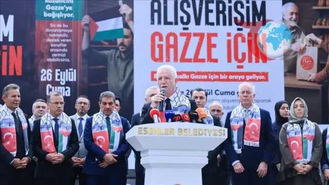 Esenler Esnafından Gazze İçin Örnek Dayanışma Kampanyası