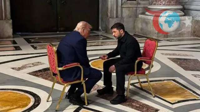 Ukrayna Devlet Başkanı Zelenskiy ile ABD Başkan Yardımcısı Vatikan'da Buluştu