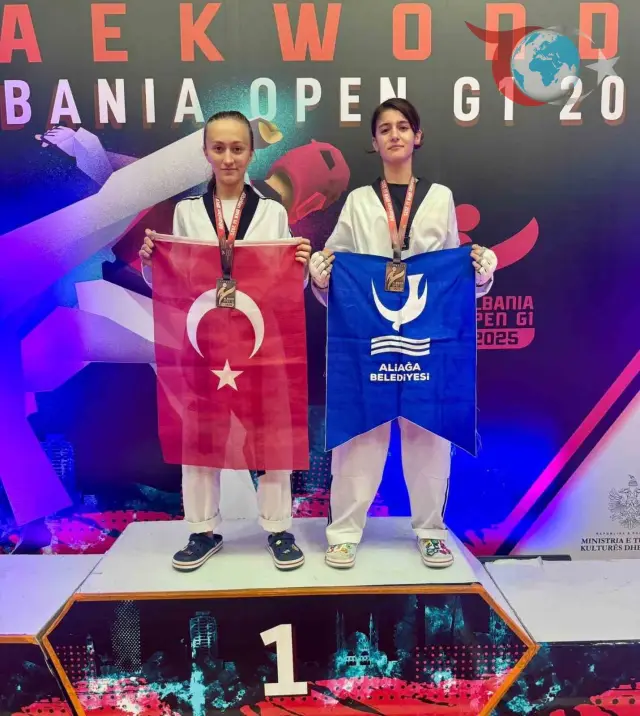 Aliağa'lı Sporcular Avrupa Taekwondo Turnuvası'nda Göz Doldurdu