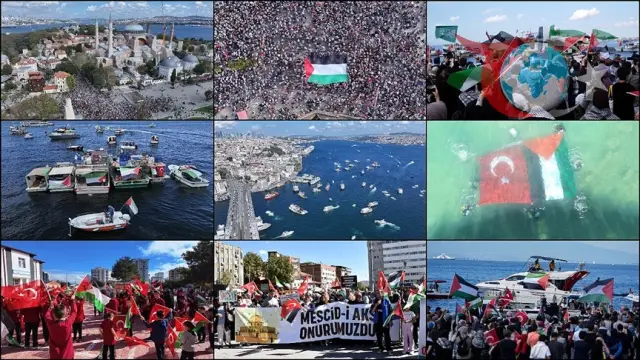 Ankara'dan İzmir'e Gazze'ye Destek Gösterileri Büyüyor