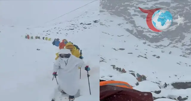 Everest'in Doğu Yamacında Mahsur Kalan Dağcılar Kurtarılıyor