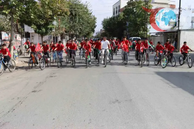 Kahta'da "Gazze'nin Çocukları İçin Pedal Çevir" Etkinliği Düzenlendi