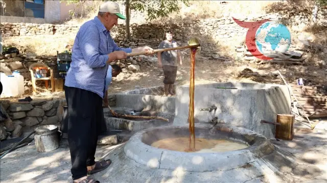 Osmaniye'nin Kaman Köyünde Geleneksel Pekmez Üretimi Yaşatılıyor