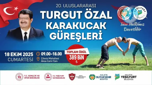 Malatya’da Turgut Özal Karakucak Güreşleri'nde Heyecan Dorukta