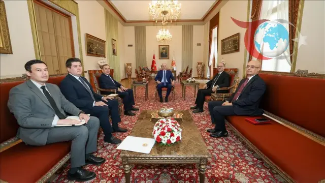 TBMM Başkanı Kurtulmuş, Özbekistan Büyükelçisi Haydarov'u Ağırladı
