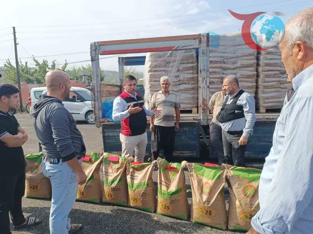 Yangından Zarar Gören Çiftçilere Buğday Tohumu Desteği