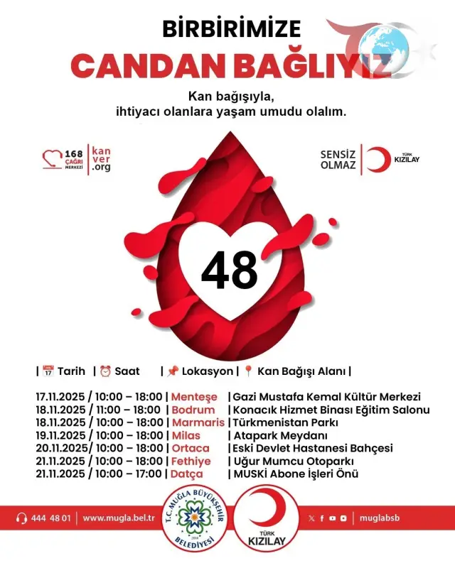 Muğla’da Kan Bağışı İçin Büyük Kampanya Başlıyor