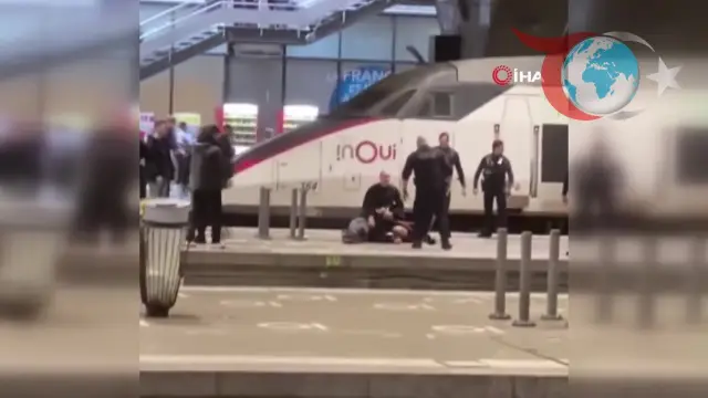 Paris'te Tren Garında Paniğe Neden Olan Bıçaklı Saldırgan Etkisiz Hale Getirildi