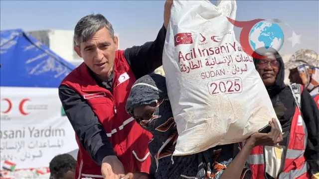 Türk Kızılay, Sudan'da Yerinden Edilenlere Gıda Desteği Sağlıyor