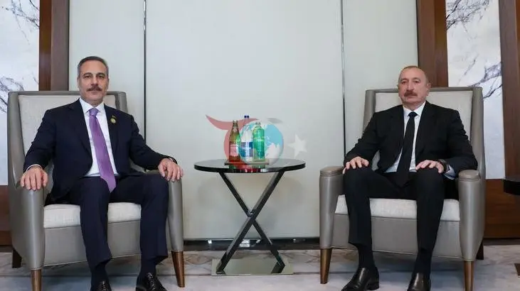 Dışişleri Bakanı Hakan Fidan, Bakü'de Azerbaycan Cumhurbaşkanı İlham Aliyev ile görüştü