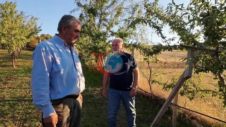 Almanya'dan Yozgat'a dönen Hasan Sidal badem ve hünnap üretimine başladı