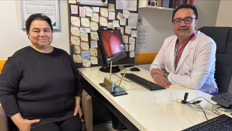 55 yaşındaki kadın, kapalı yöntemle 2,5 kilogramlık miyomdan kurtuldu