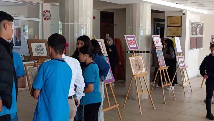 Batman’da Kozluk Kız Anadolu İmam Hatip Lisesi’nde düzenlenen sergi büyük ilgi gördü