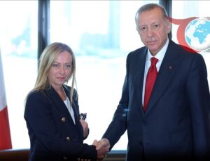 Cumhurbaşkanı Erdoğan ve İtalya Başbakanı Meloni Türkiye-İtalya İlişkilerini Görüştü