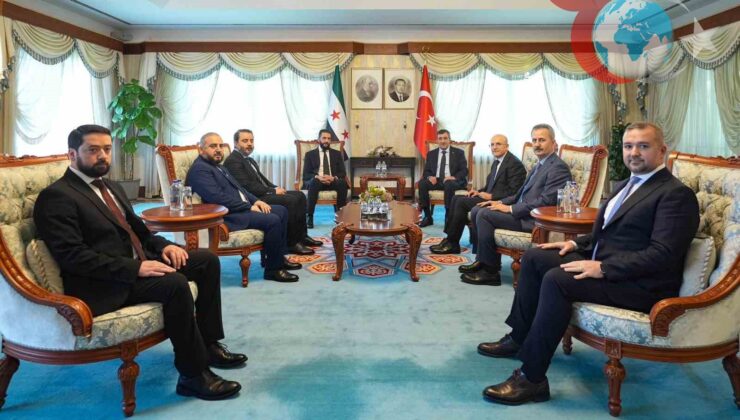 Cumhurbaşkanı Yardımcısı Cevdet Yılmaz, Suriye Cumhurbaşkanı Ahmed Şara ile Görüştü