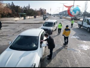 Erzincan’da Trafik Bilinci İçin Fermuar Sistemi Çalışmaları Devam Ediyor