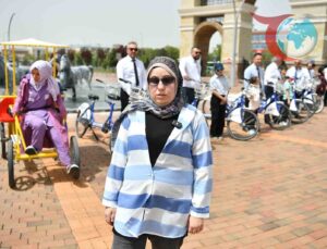 Kayseri Belediyesi Görme Engellilere Bisiklet Keyfi Yaşattı
