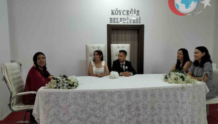 Muğla Köyceğiz’de Çiftlerin Unutulmaz Nikah Günü
