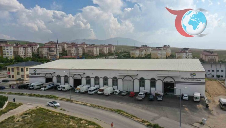 Van’da Modern Pazar Yeri Esnafa ve Vatandaşlara Hizmet Veriyor