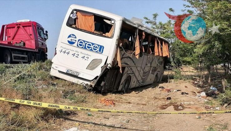 Adana-Konya Yolunda Yolcu Otobüsü Devrildi: 1 Ölü, 26 Yaralı