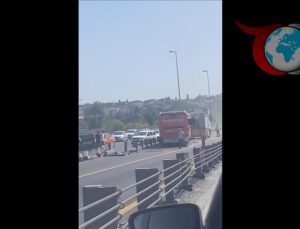 Haliç Köprüsü’nde Metrobüs Kazası: Trafikte Büyük Aksama