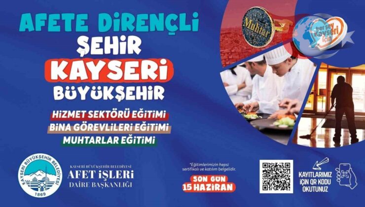 Kayseri Büyükşehir Belediyesi’nden Afet Eğitimi Atağı