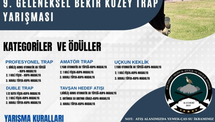 Kocasinan’da Trap Yarışmaları Heyecanı Başlıyor