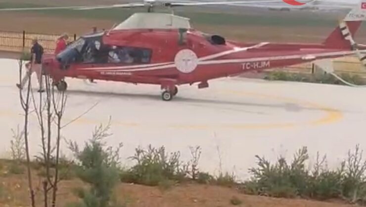 Kulu’da Kalp Krizi Geçiren Hastaya Helikopter Ambulans Desteği