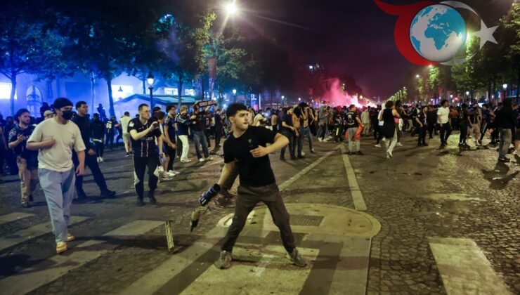 PSG’nin Şampiyonlar Ligi final zaferinin ardından Paris’te kaos: Sokaklar savaş alanına döndü