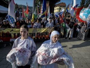 Saraybosna’nın Kalbinde Filistin’e Destek Yürüyüşü