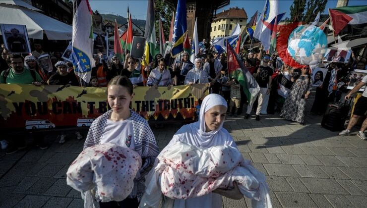 Saraybosna’nın Kalbinde Filistin’e Destek Yürüyüşü