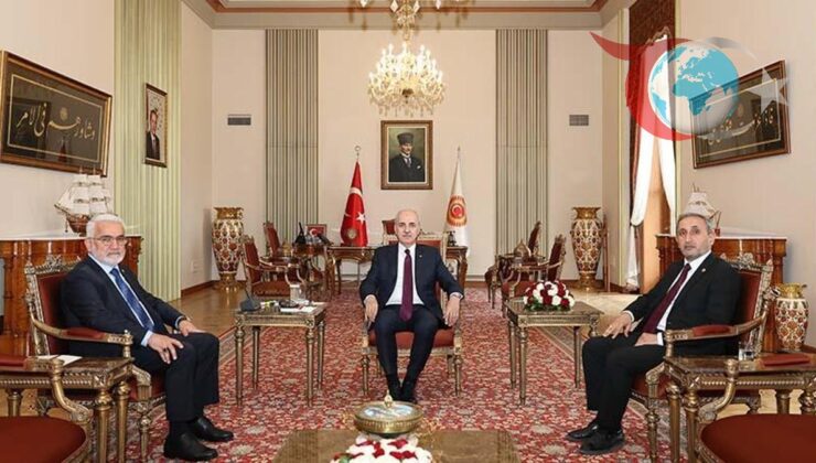 TBMM Başkanı Kurtulmuş, HÜDA PAR Lideri ve Gaziantep Milletvekili ile Bir Araya Geldi