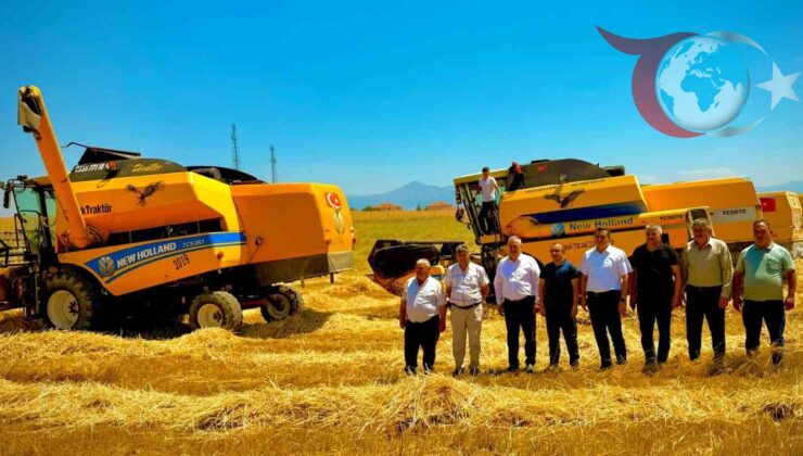 Afyonkarahisar’da Belediye Tarafından Ekilen Buğdaylar Hasat Edildi