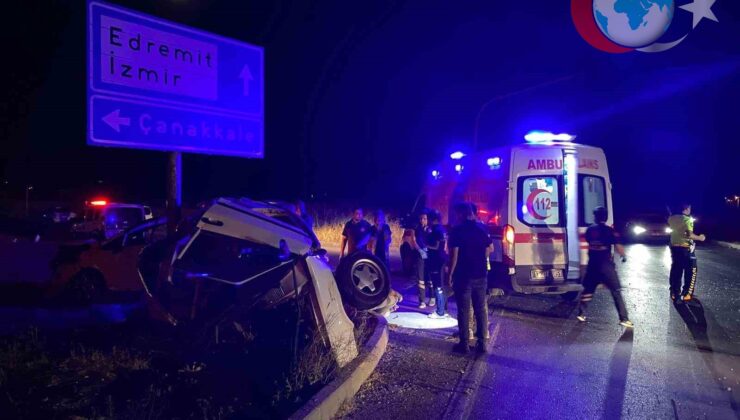 Assos Kavşağı’nda Feci Trafik Kazası: 3 Yaralı