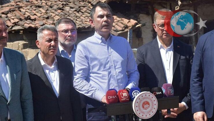 Bakan Kurum İzmir’de Yangın Mağdurlarına Destek Veriyor