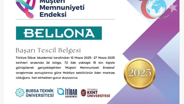 Bellona, Müşteri Memnuniyeti Endeksi Araştırmasında Yine Zirvede