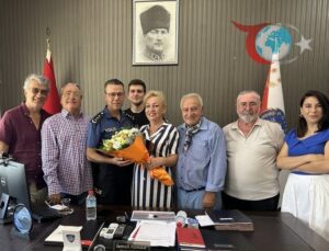 Çeşme’nin Yeni Emniyet Müdürü İsmail Kenar’a Nezaket Ziyareti