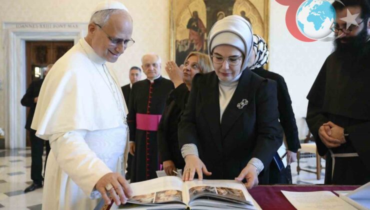 Emine Erdoğan ve Papa 14. Leo, Vatikan’da Bir Araya Geldi